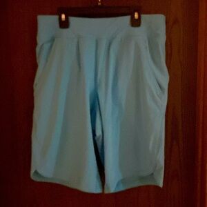 Turquoise Lands End swim shorts, size 6